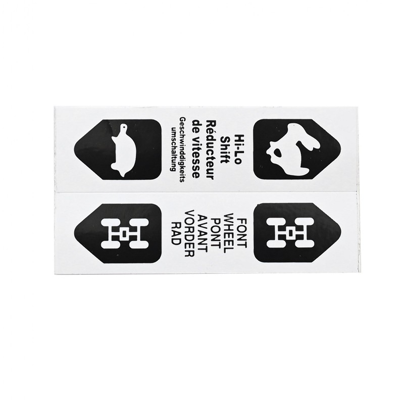 autocollants - Autocollants 25x90mm (2 graphiques)