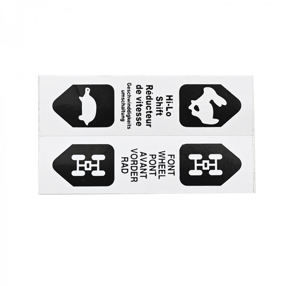 Pegatinas 25x90mm (2 gráficos)