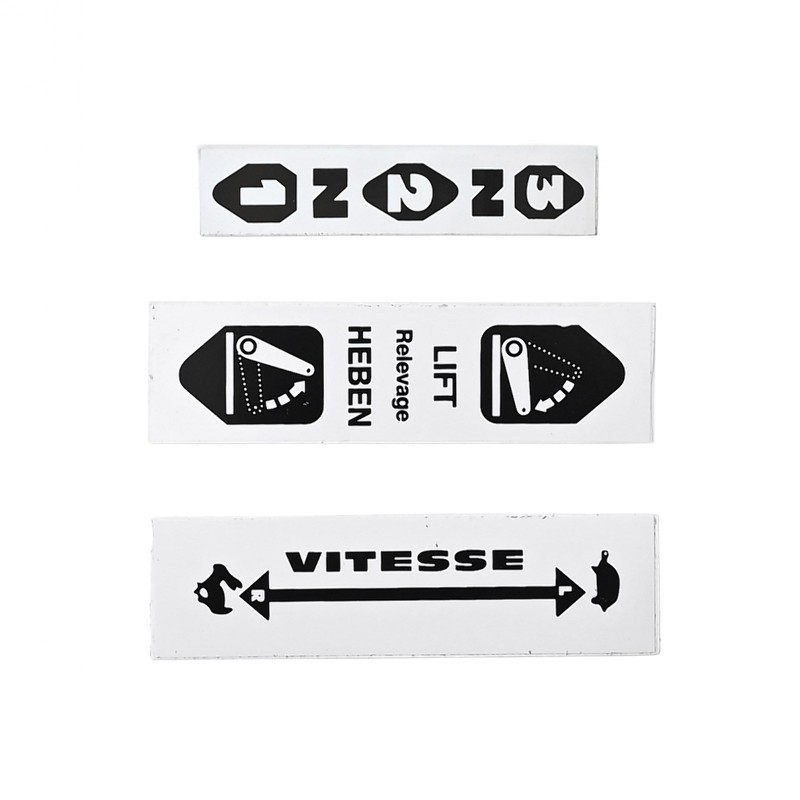 autocollants - Autocollants 25x90mm (3 graphiques)