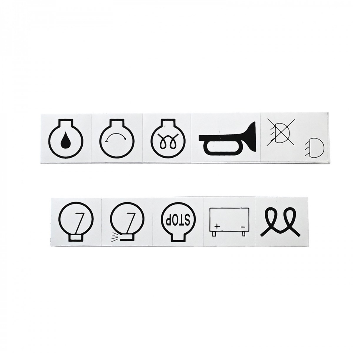 samolepky - Samolepky 15x15mm / 5x20mm (10 grafik)