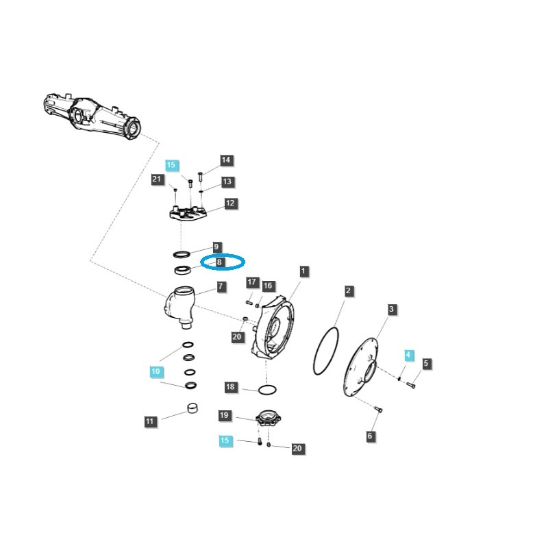 pièces pour ls - Roulement à billes / PLUS70, PLUS80, PLUS90, PLUS100, P7040 / MT7 / Tracteur LS / 40031631