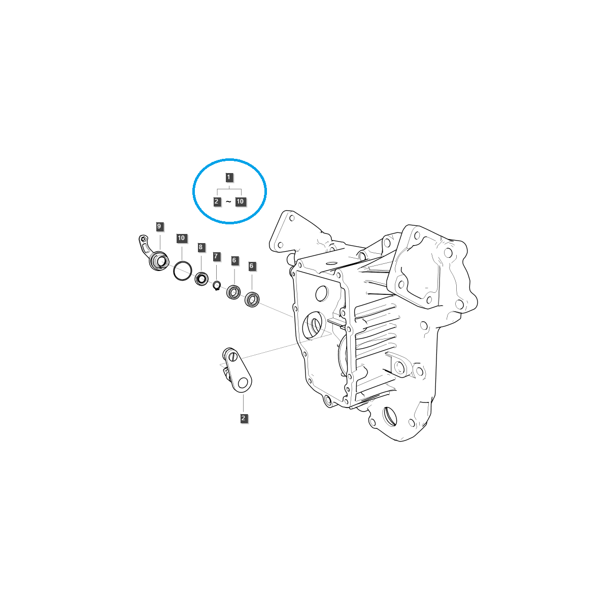 Rameno voliča prevodovky / TRG270 / traktor LS 40341813