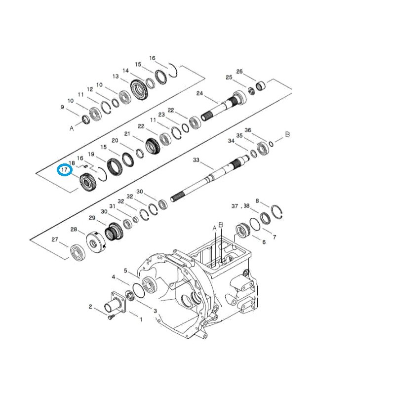 piasty  - Piasta / TRG281 / A5000102 / LS Tractor nr 40009300