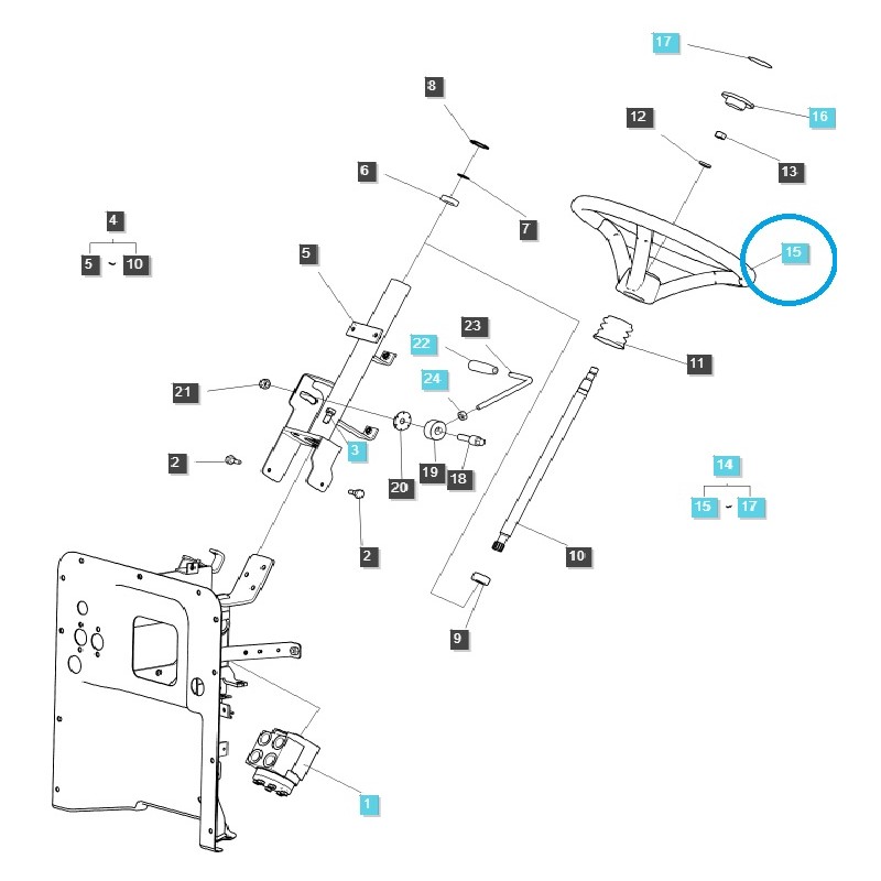 wszystkie produkty - Kierownica / LS Tractor / 40424180