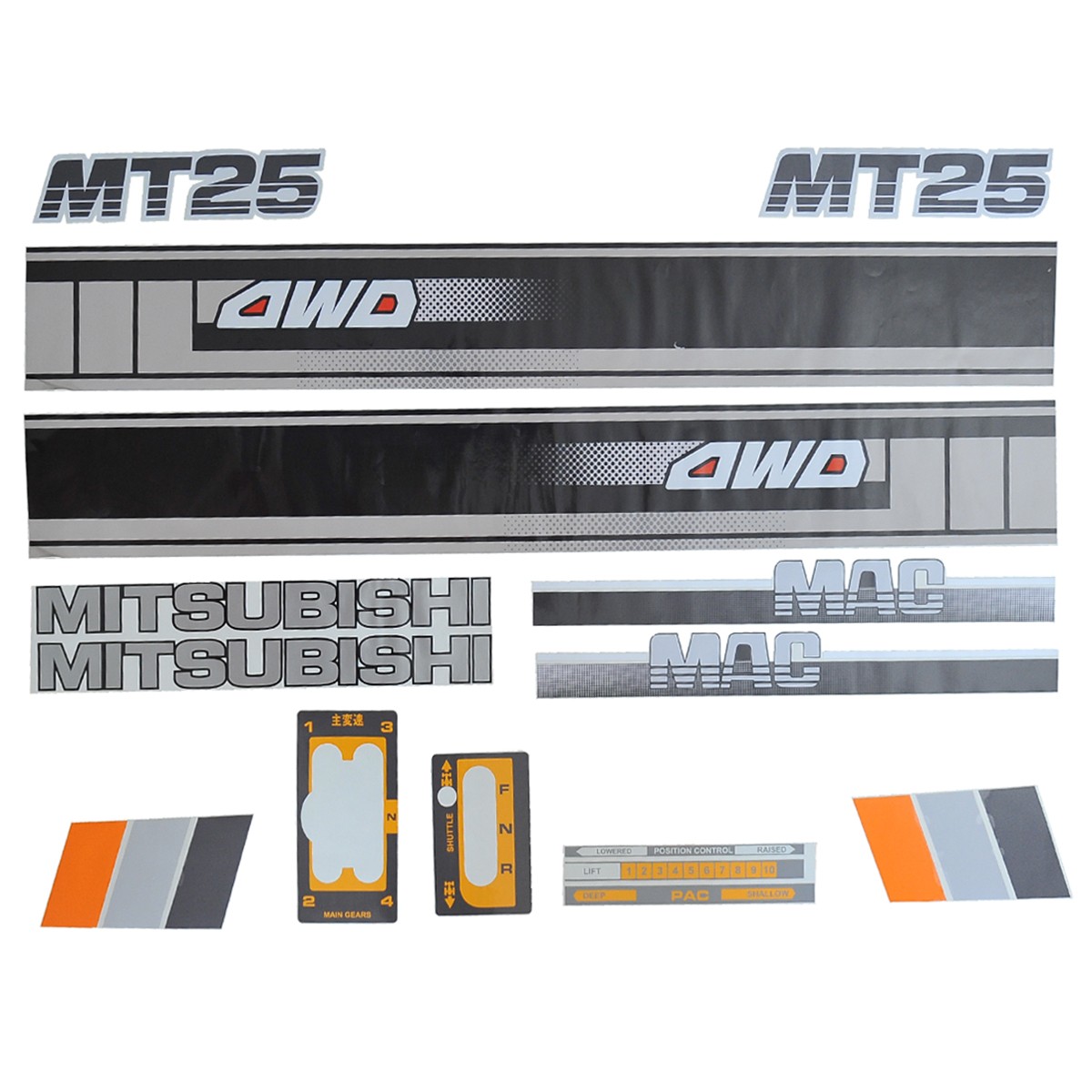 Naklejki Mitsubishi MT25