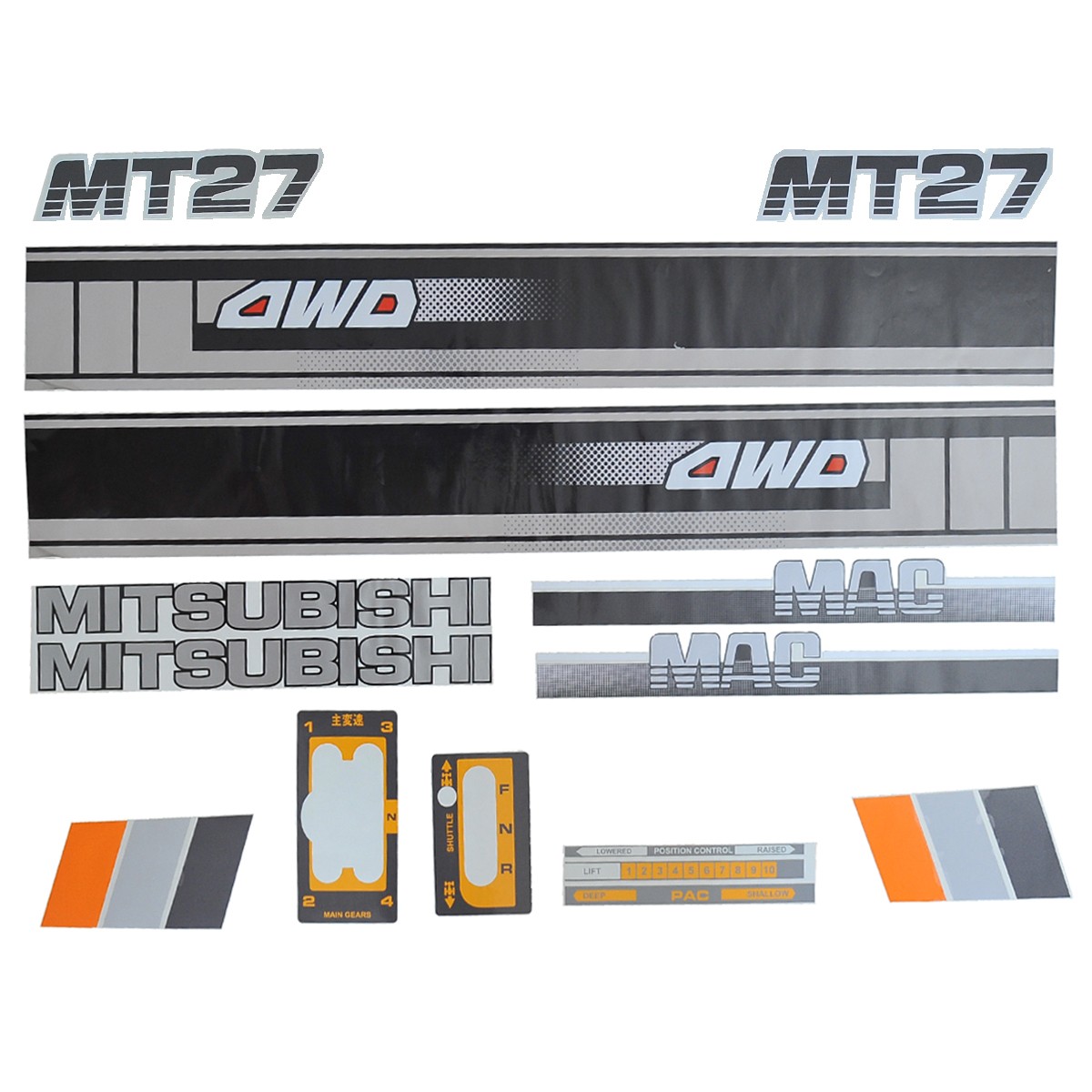 naklejki - Naklejki Mitsubishi MT27