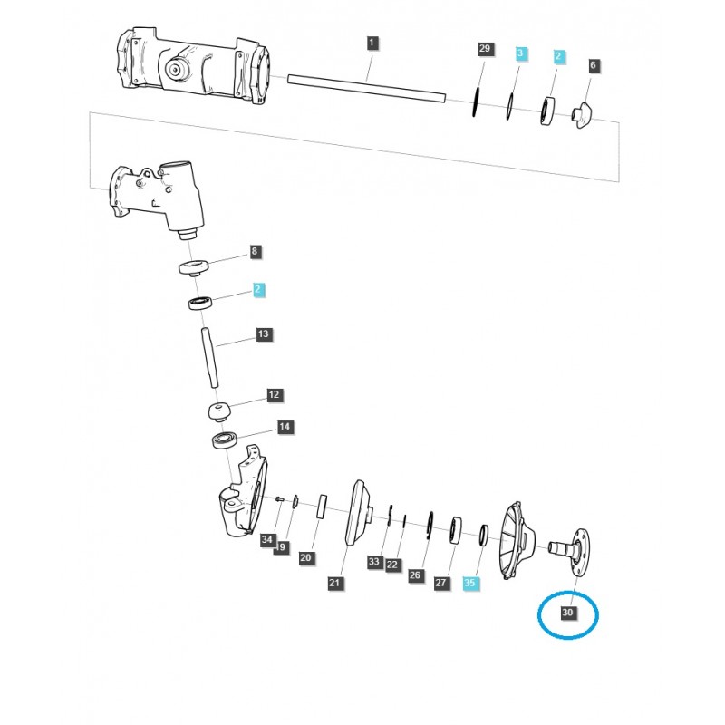 hubs - Vorderachsnabe / TRG400 / LS Traktor / 40404484