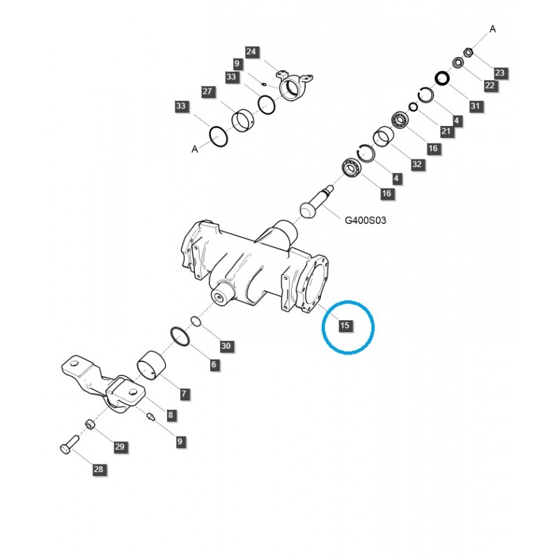 pohonný systém - Kryt prednej nápravy / TRG400 / Traktor LS 40404469