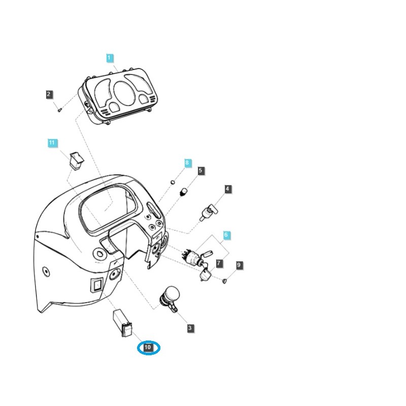 interruptores - Interruptor de luz de emergencia / TRG750 / A1750161 / n.º 40007188