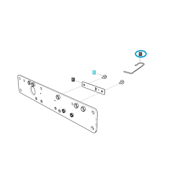 bras de levage - Support de bras supérieur / TRG896 / Tracteur LS 40011986