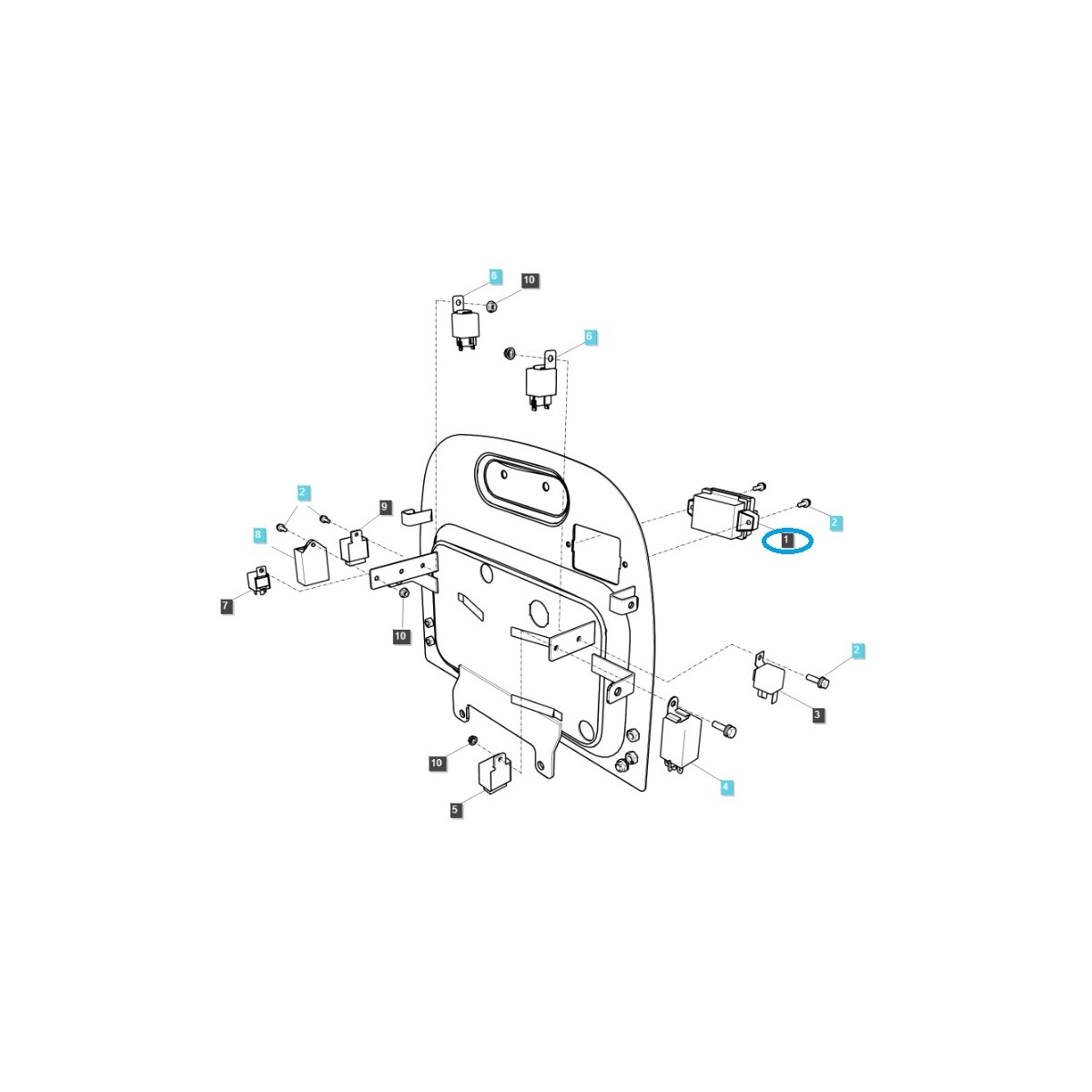 Pojistková skříň / TRG750 / Traktor LS / č. 40007033