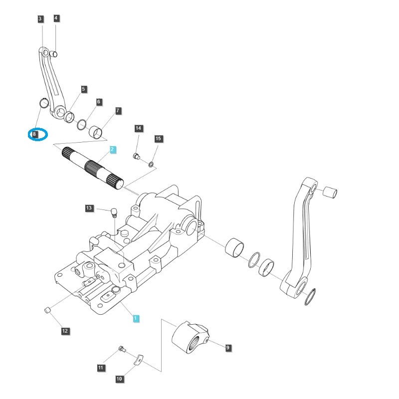 otros sistema hidráulico - Anillo de retención / S810042001 / Tractor LS / N.° 40029278