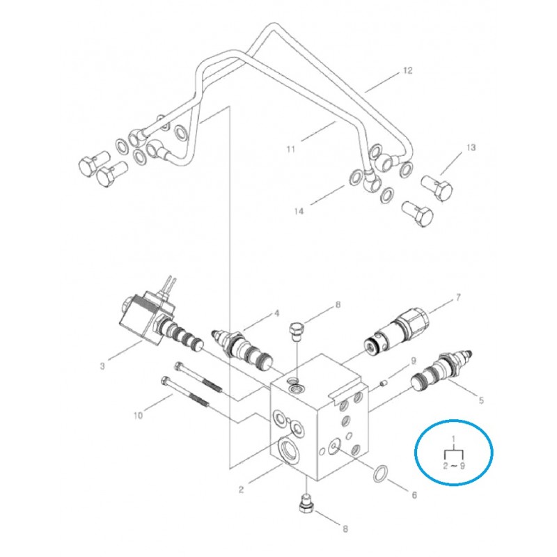 distribuidores hidráulicos - Distribuidor hidráulico A1822215 / TRG822 / Tractor LS / 20100405