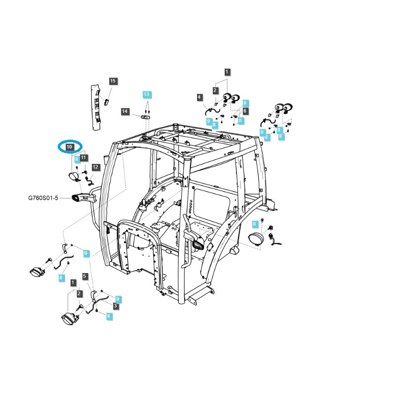 lámparas - Luz de trabajo lateral/trasera / LS XP / LS MT5 / LS MT7 / 40321744