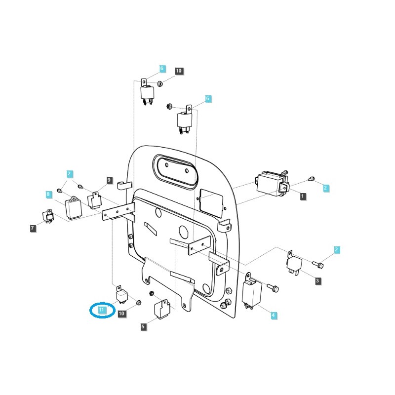 relés - Relé / TRG750 / Q1800010 / n.° 40007037