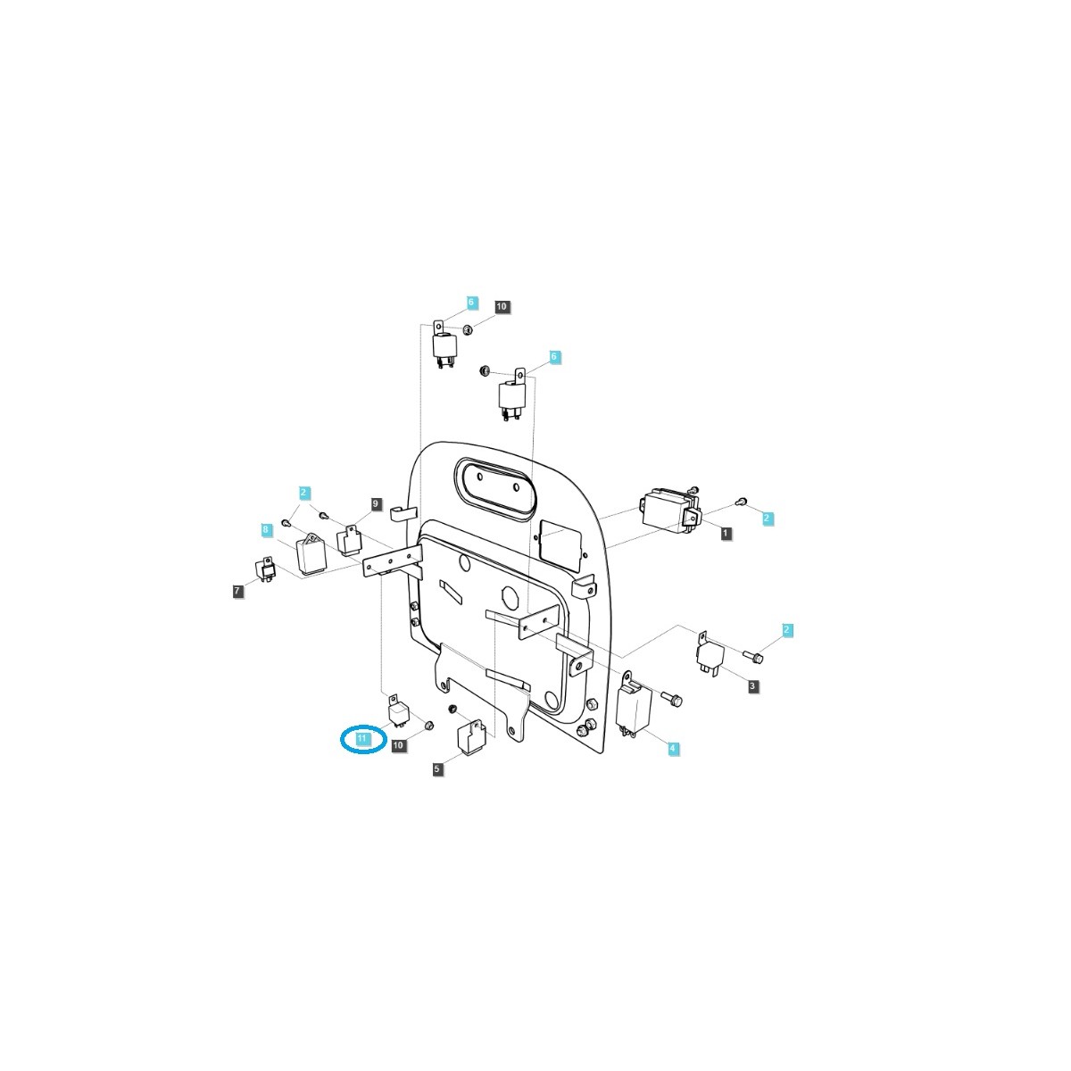 Relais / TRG750 / Q1800010 / Nr. 40007037