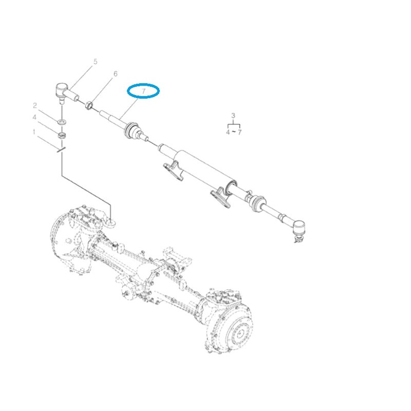 diely pre ls - Kĺb riadiacej tyče / TRG610 / LS PLUS70 / PLUS80 / PLUS90 / PLUS100 / P7040 / Traktor LS / č. 40030304