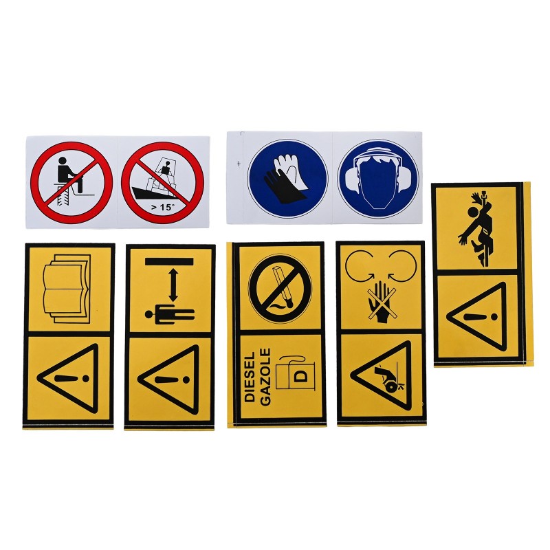autocollants - Autocollants 50x50 mm / 50x100 mm (9 modèles)