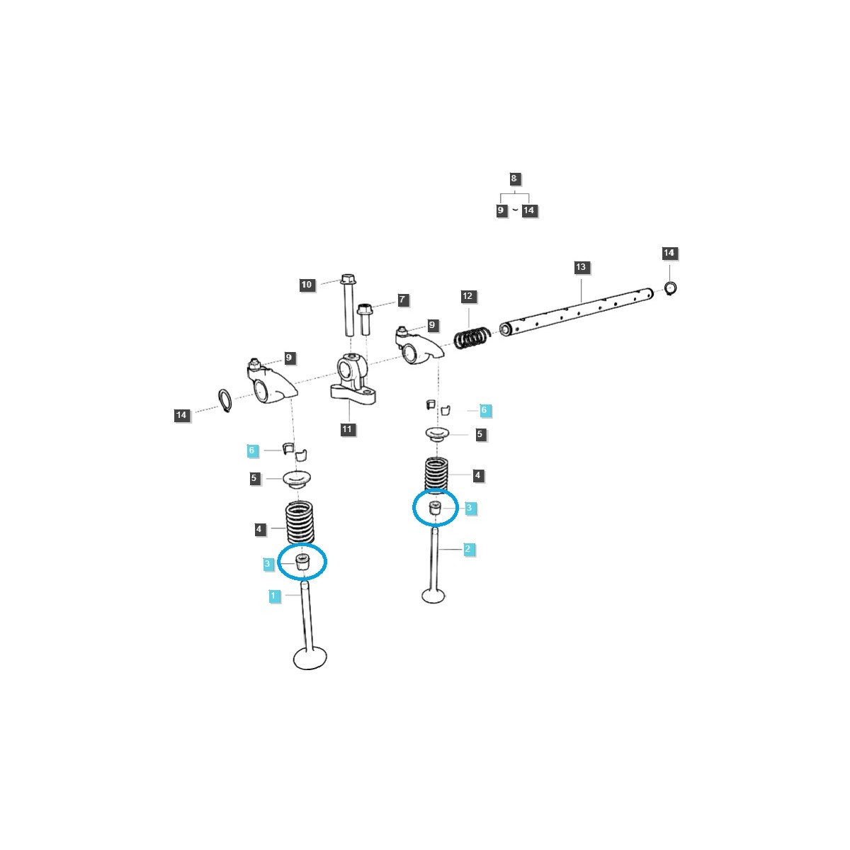 Ventilschaftdichtung Q1210015 / LS Traktor / 40007384