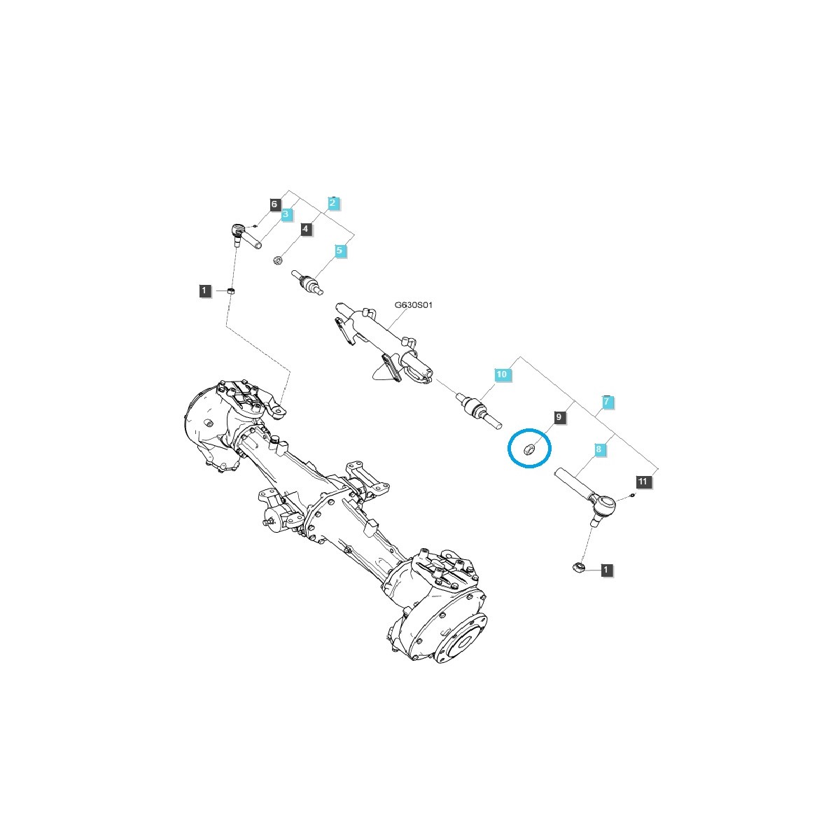 Écrou S310200013 / M20 x 1,50 / Tracteur LS / 40073999