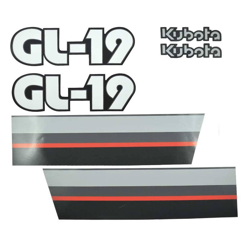 stickers - Kubota GL19 stickers