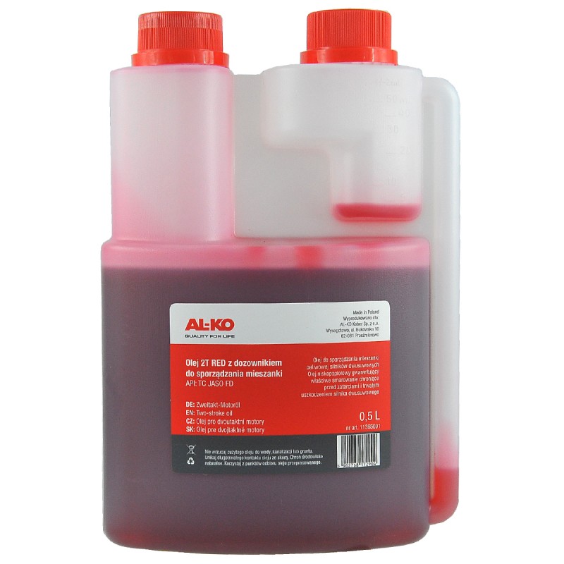 oleje  - Olej do mieszanki AL-KO 2T RED / 0.5 L / 11365001