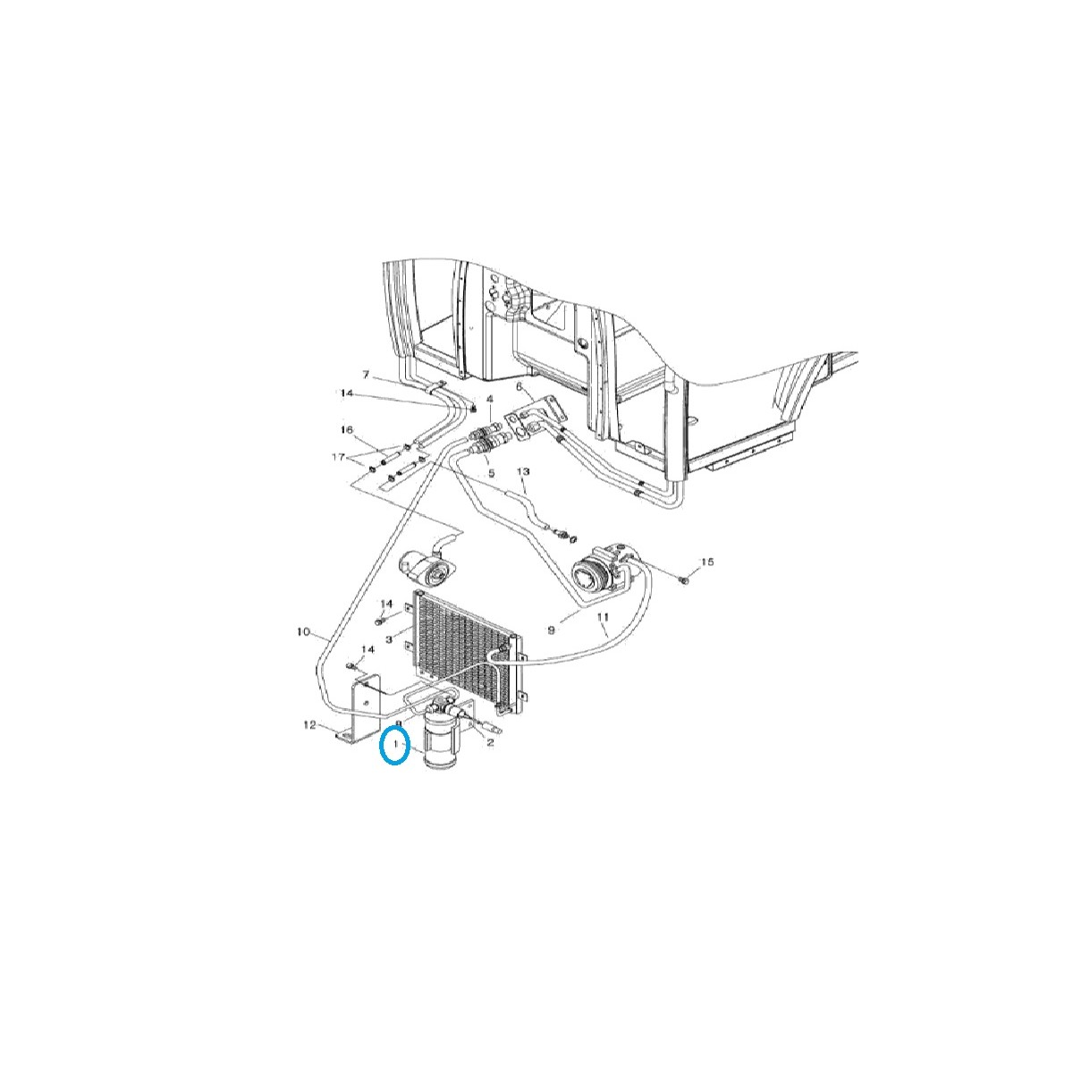 Vysoušeč klimatizace A1865151 / TRG865 / LS Tractor / 40007791