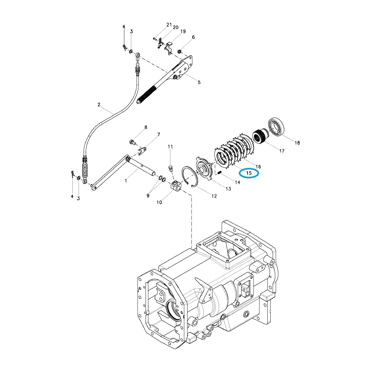 Handbremsdistanzstück TRG650 / LS Traktor / 40256882