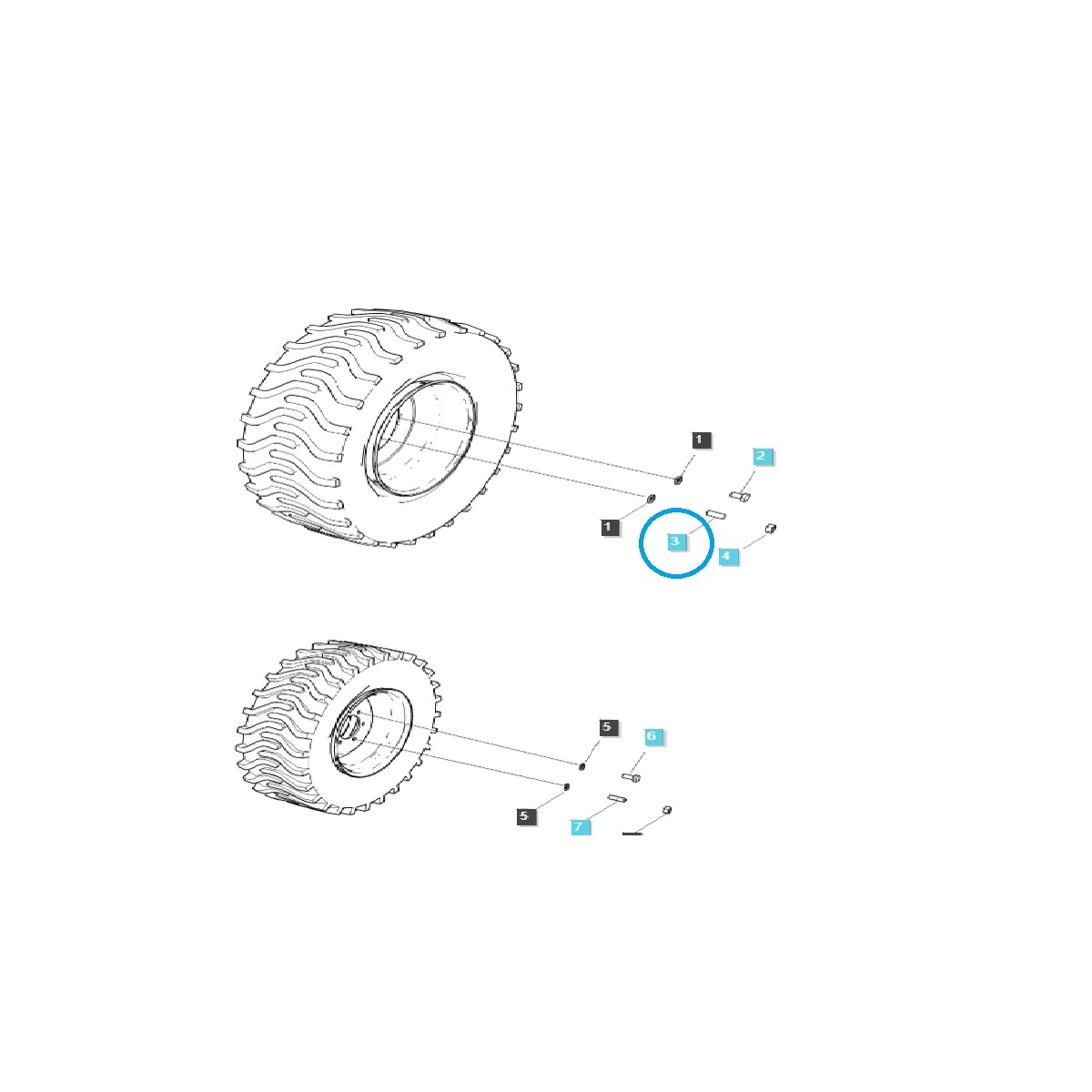 Goupille, vis M16 x 1,5 x 30 / S167162523 / Tracteur LS / 40029014