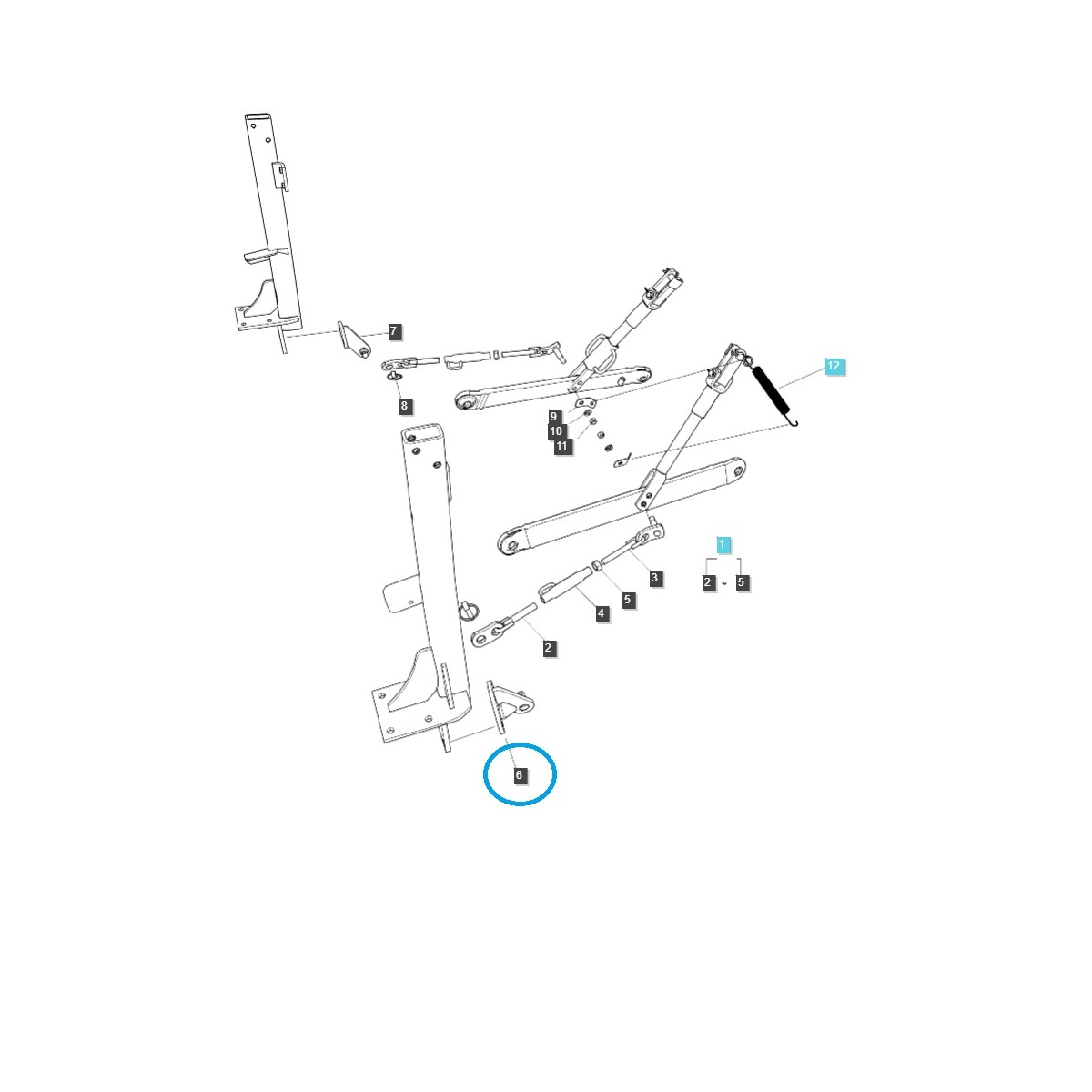 Spannschlosshalterung / TRG896 / LS Traktor / 40011605