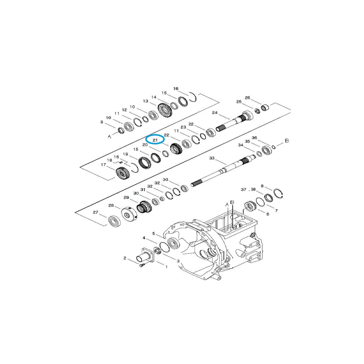 Režim zpětného chodu / DRV-TRG281 / A1281462 / Traktor LS / 40009214