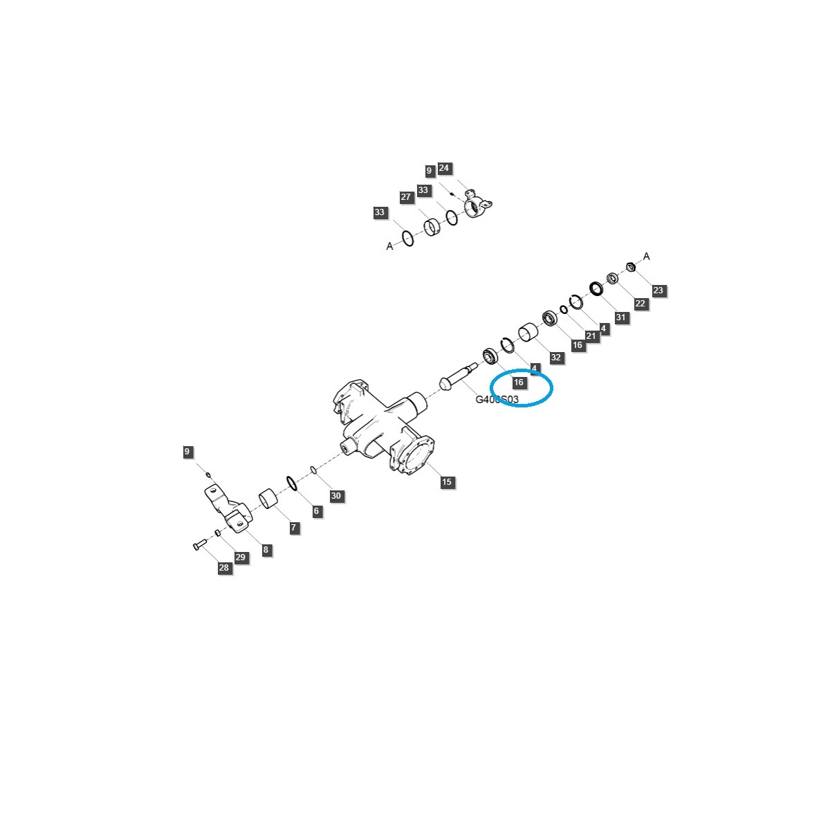 lager - Kegelrollenlager A1326032 / TRG320 / LS Traktor / 40007835