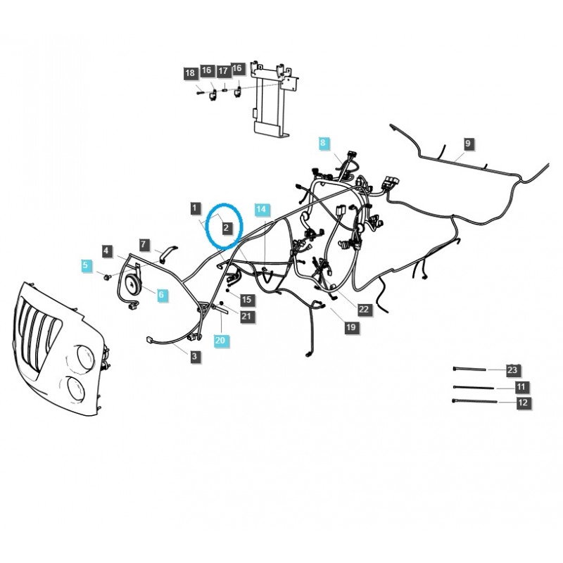 teile fur ls - Lastrelais - Schmelzsicherung A1730045 / TRG730 / LS Traktor / 40049609