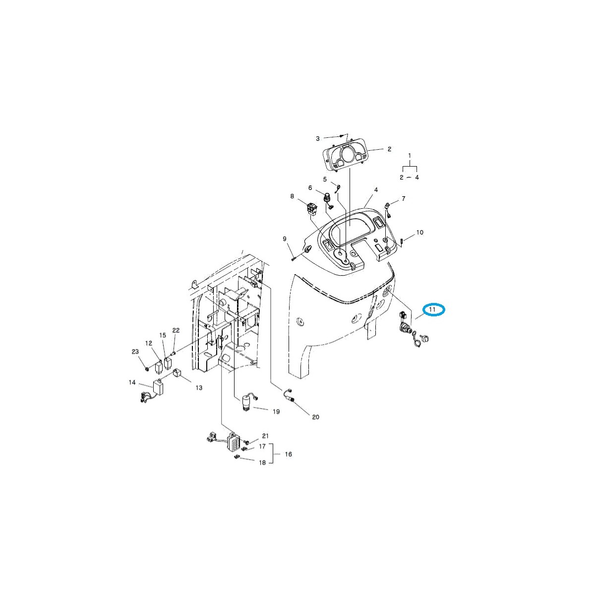 Zündschalter / TRG750 / LS Traktor / 40049645 / A1750205