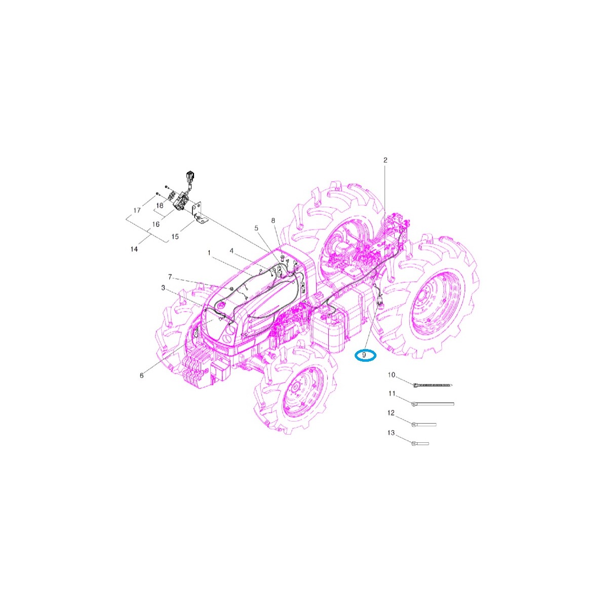 Öldrucksensor / TRG750 / LS Traktor / 40124332 / A1754119