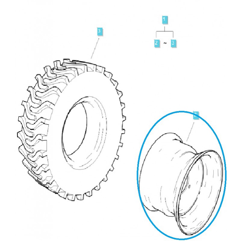 llantas - Felga W7x12_LWI / TRG490 / Tractor LS / 40449682