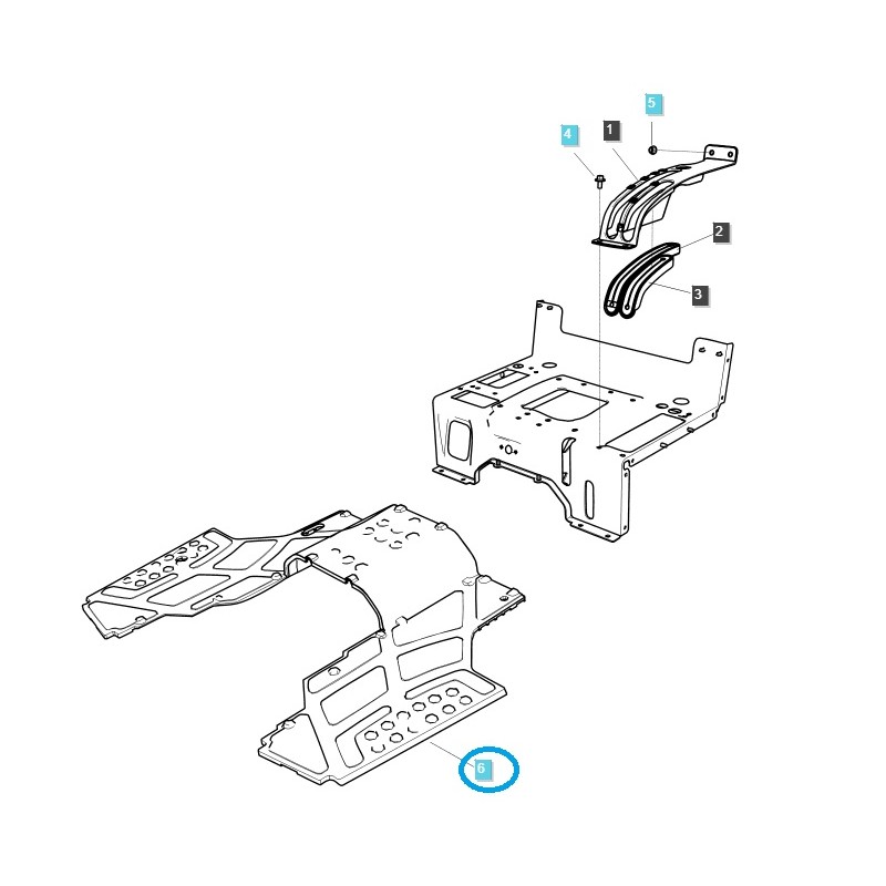 elementos de equipamiento de cabina - Tapete de goma / Alfombra / Tractor LS / 40432565 / 40050189