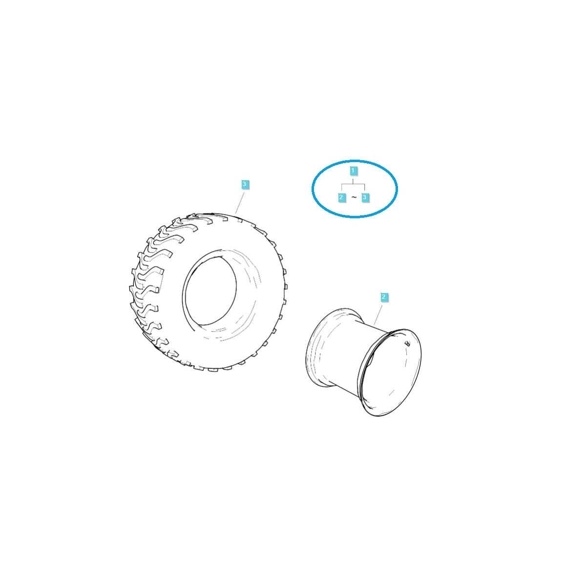 Rad 12x12 (4PR) / TRG490 / LS Traktor / 40389929 / 40449850