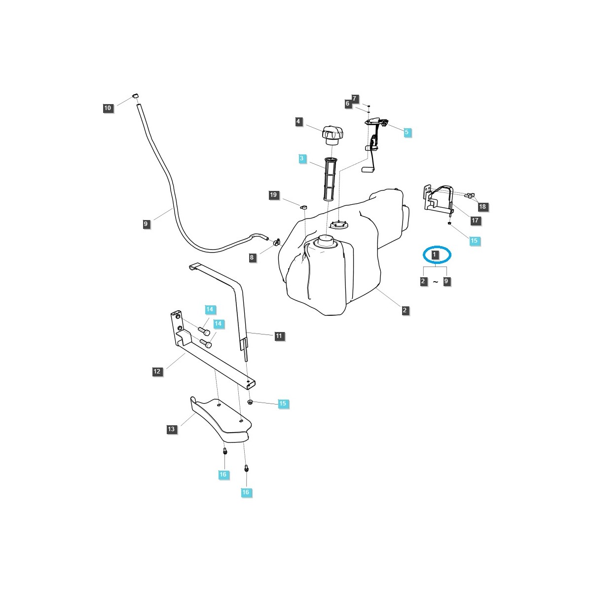 treibstofftanks - Kraftstofftank / G040 / LS Traktor / Nr. 40291760