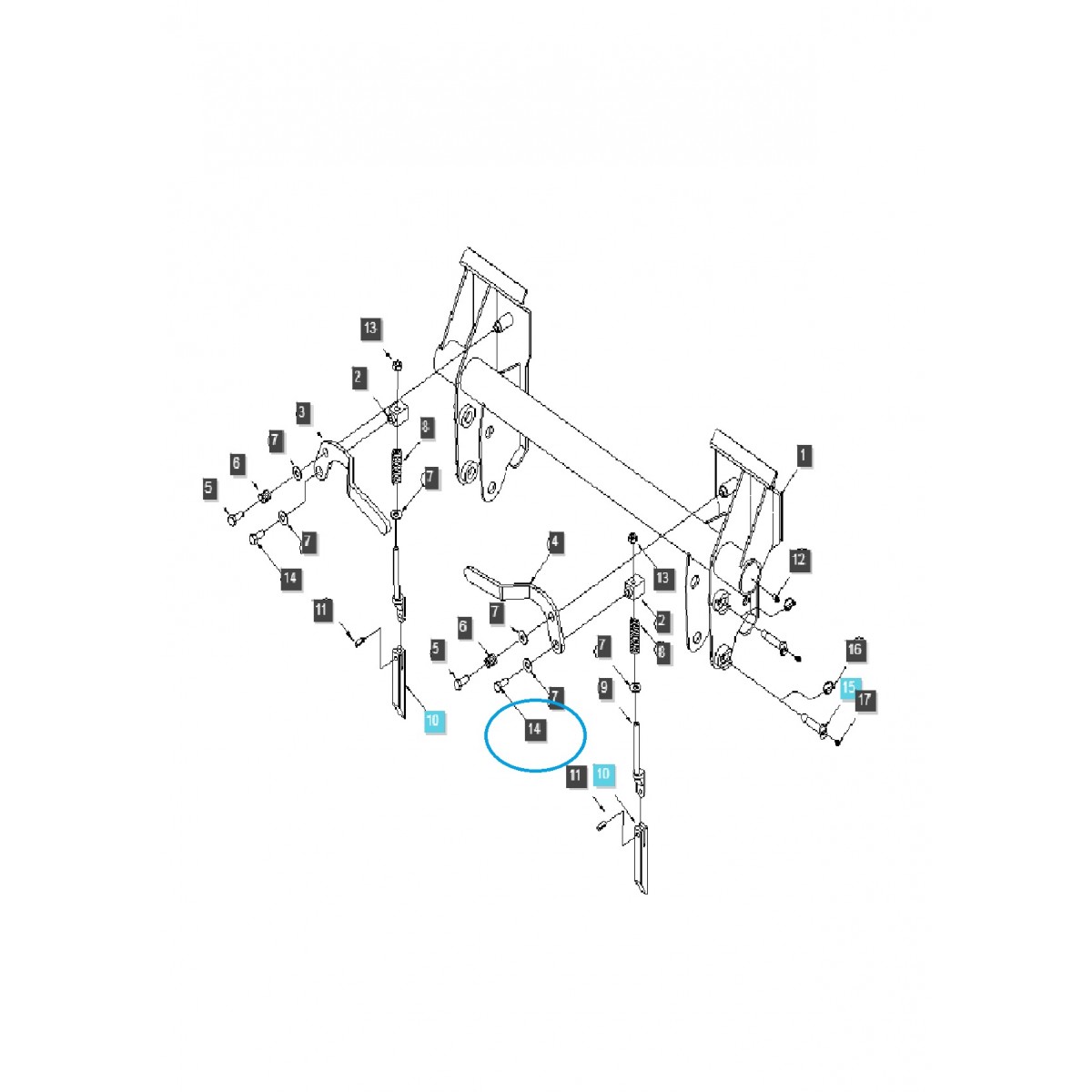Šroub nakladače S1056-51220 / M12 x 1,75 x 20 mm / LL2100 / LS Traktor / 40264170