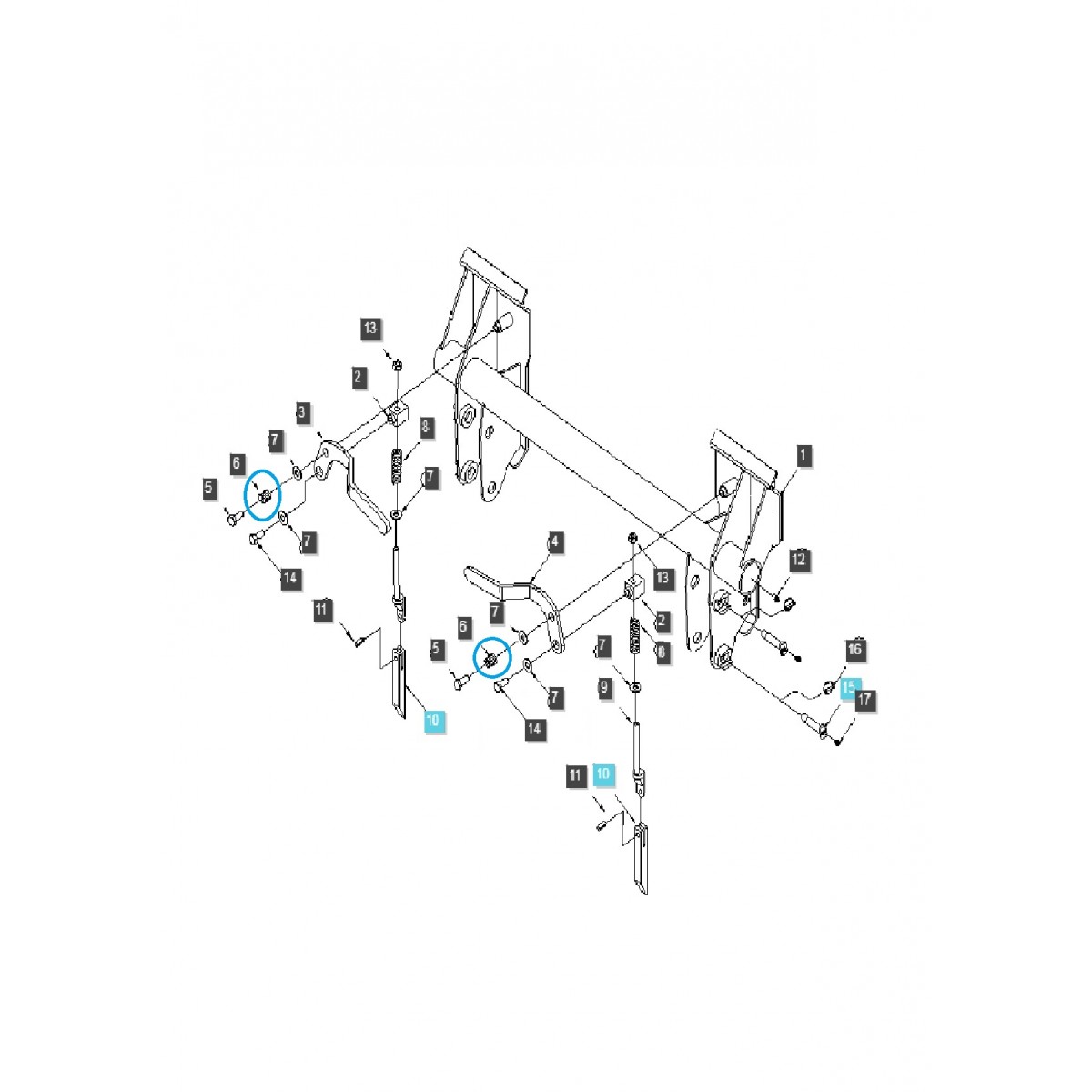 Sprężyna ładowacza LL2100 / PJ003-01030 / LS Tractor / 40264331
