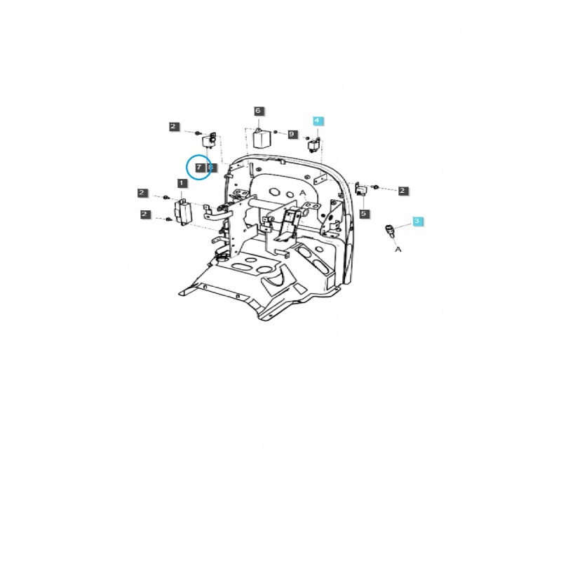 relais - Relais de clignotants DC12V / A1750284 / Tracteur LS / 40007012