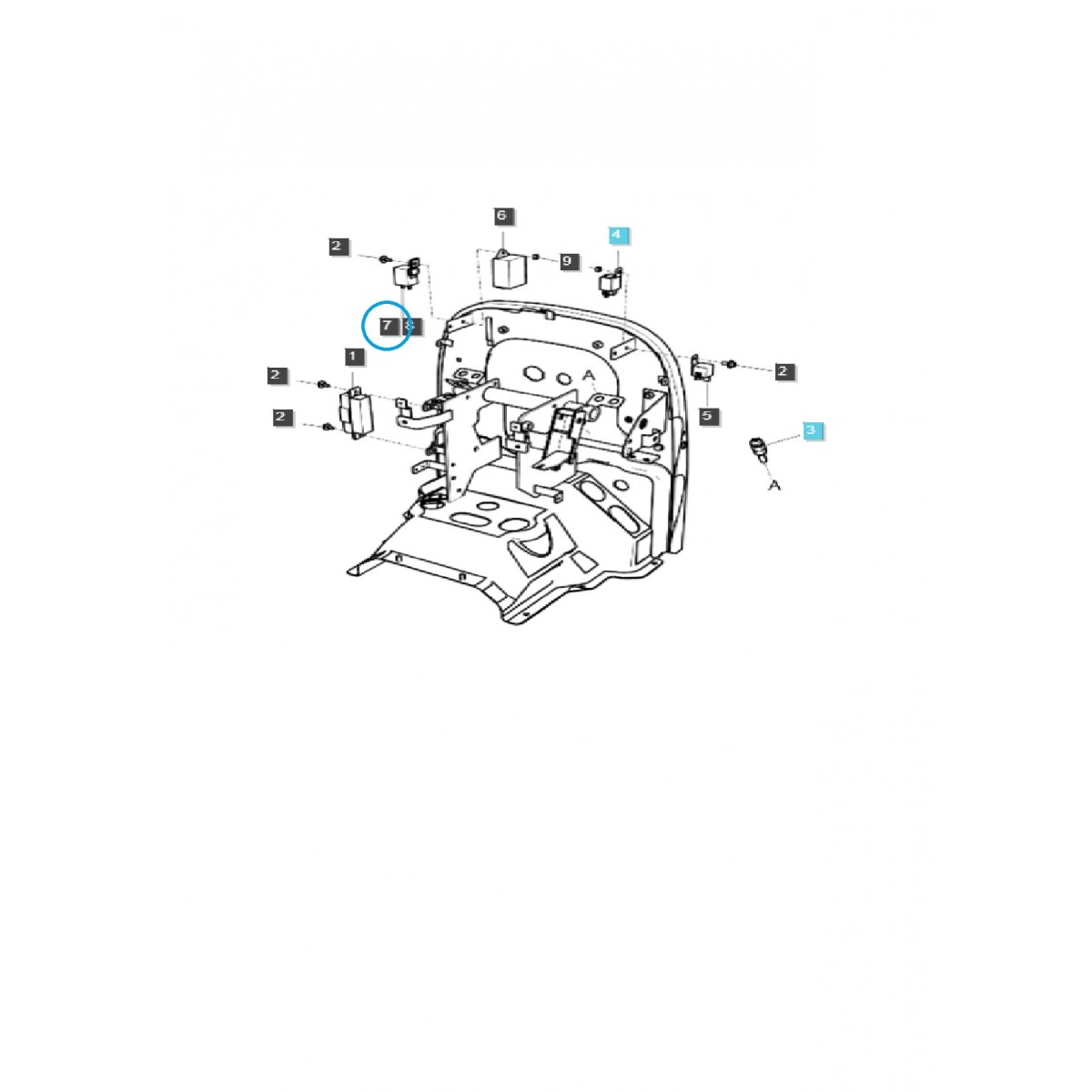 Relais de clignotants DC12V / A1750284 / Tracteur LS / 40007012