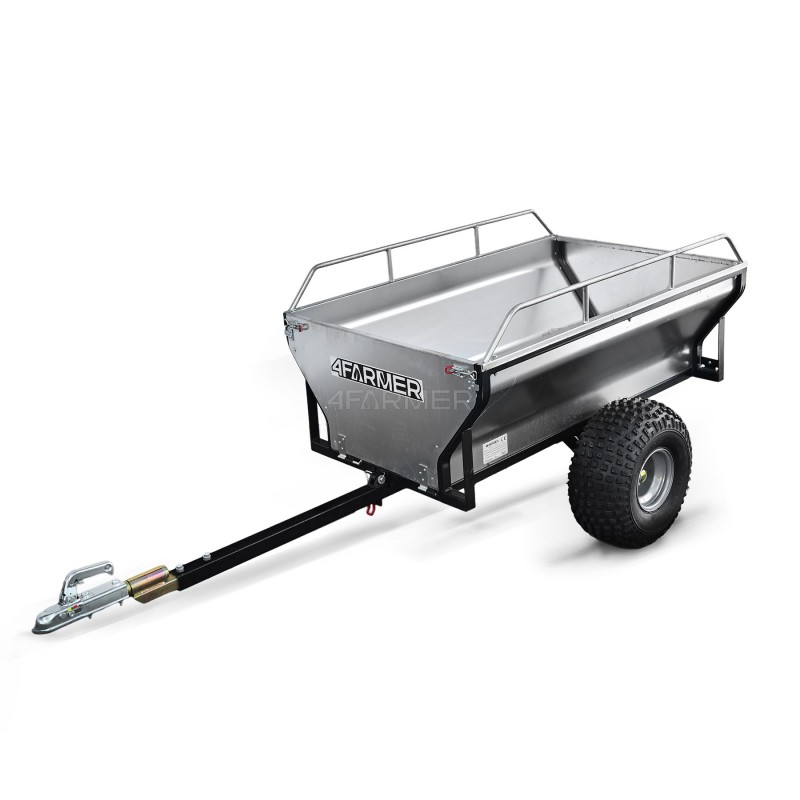 remolques para vehículos todo terreno - Remolque de jardín para quad (ATV) KD-T01C con raíles 4FARMER
