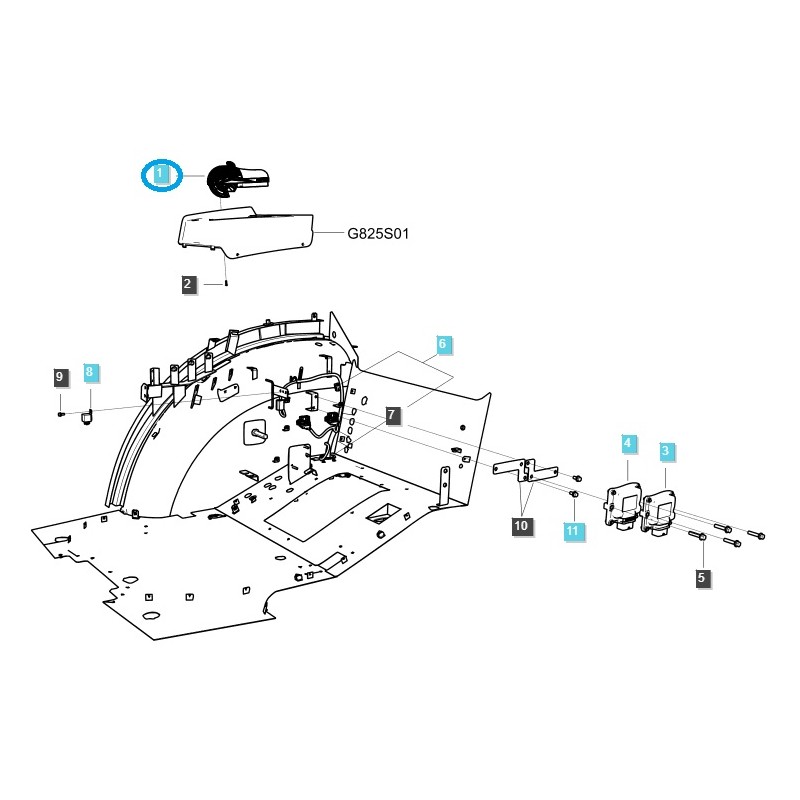 elektrický systém - Řídicí jednotka traktoru EHL / AL / TRG750 / LS / č. 40337458