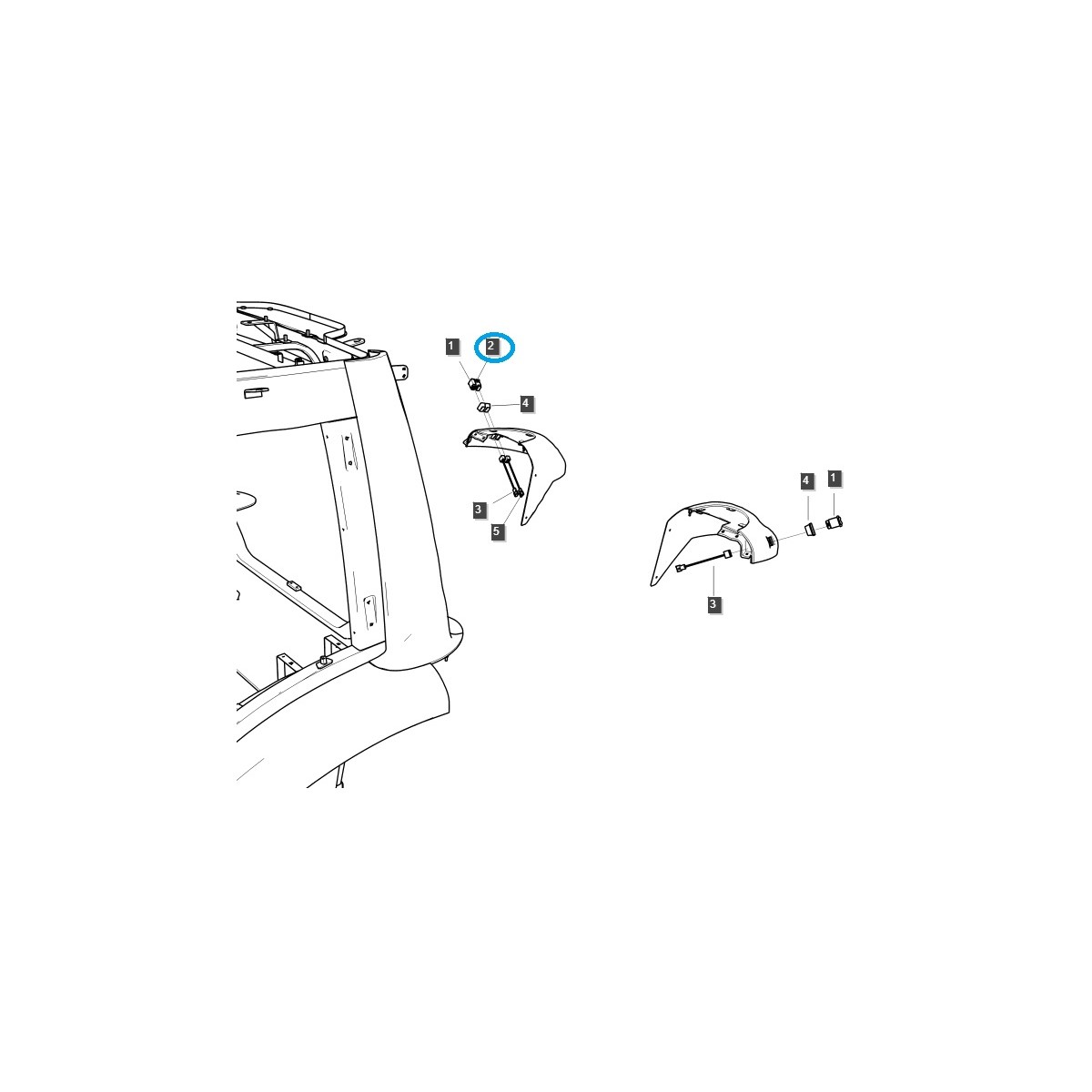 Interrupteur de niveau automatique / TRG750 / Tracteur LS / N° 40336555