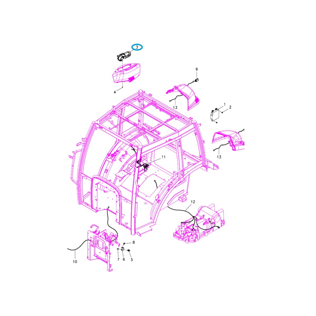 elektrisches system - EHL / TRG750 / LS Traktorsteuergerät / Nr. 40184550