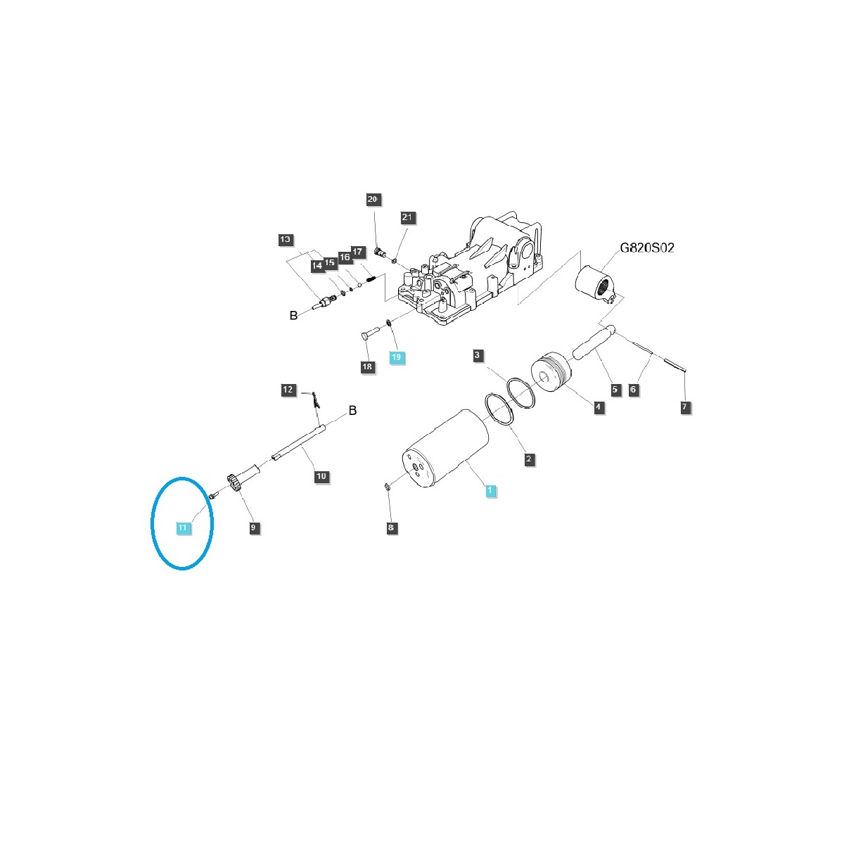 Tornillo hexagonal ZW/WS / S157051633 / Tractor LS / 40028992