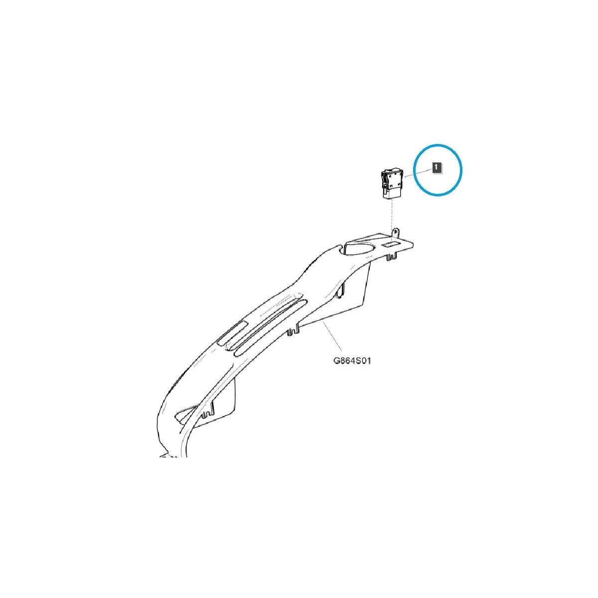 Interrupteur de lampe / TRG750 / 40308084