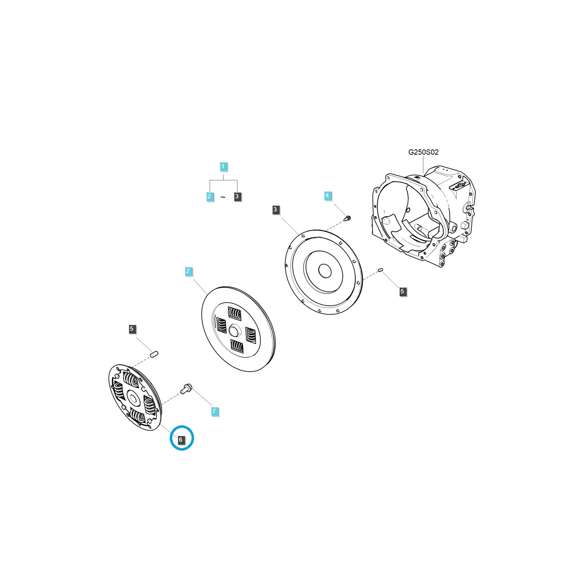 Clutch Disc (MECH) A1250169 / TRG250 / LS Tractor / 40057286